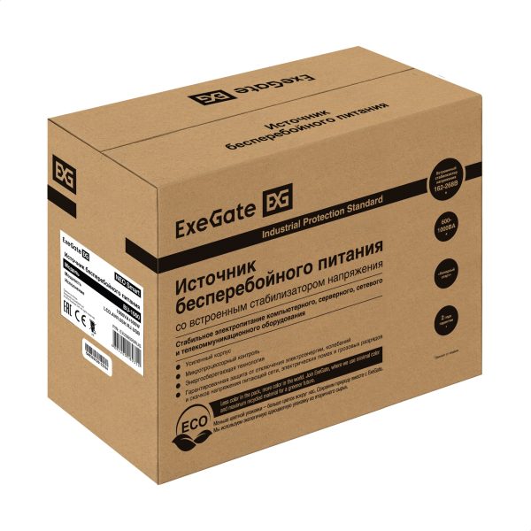 ИБП ExeGate NEO Smart BU-1000.LCD.AVR.5SH.RJ.USB (EX298095RUS) — изображение 8