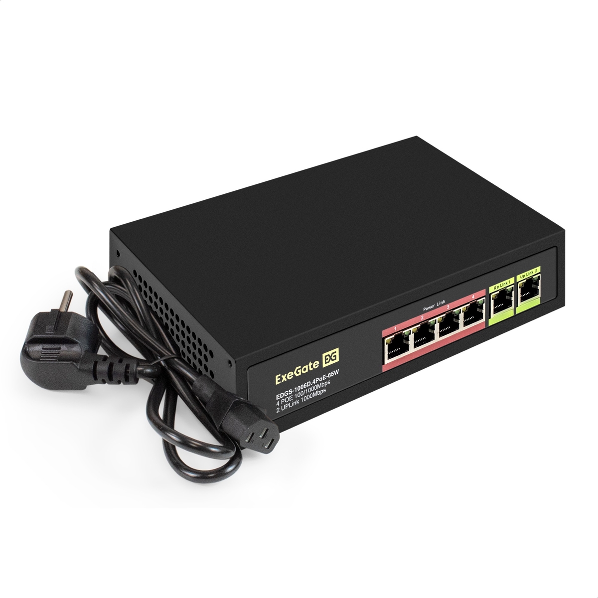 Неуправляемый коммутатор EDGS-1006D.4PoE-65W - EX299022RUS
